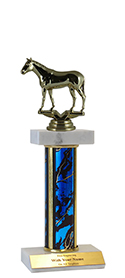 11" Thoroughbred Horse Double Marble Trophy