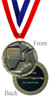 Antique Gold Engraved Track Medal