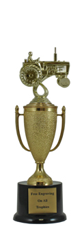 11" Tractor Cup Pedestal Trophy