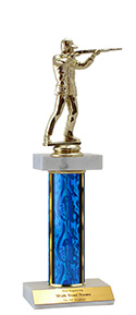 12" Trap Shooting Double Marble Trophy