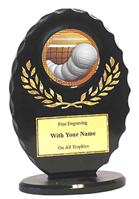 6" Oval Volleyball Award