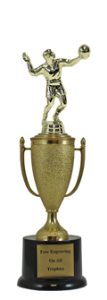 12" Volleyball Cup Pedestal Trophy
