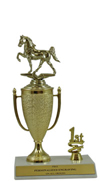 9" Tennessee Walker Horse Cup Trim Trophy