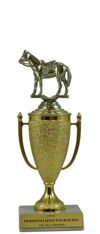 9" Western Horse Cup Trophy