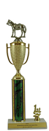 15" Western Horse Cup Trim Trophy