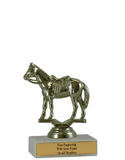 5" Western Horse Economy Trophy