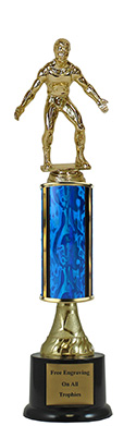 13" Wrestling Pedestal Trophy