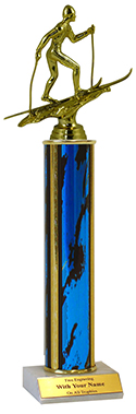 14" Cross Country Skiing Trophy