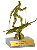 6" Cross Country Skiing Trophy