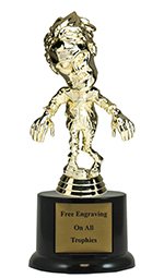 7" Pedestal Zombie Trophy